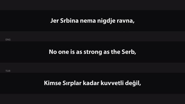 Miro Semberac - Jadna Bosno Suverena [Lyrics & English / Turkish Translation]
