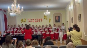 Отчетный концерт ДМШ 68 Р.К.Щедрина. Музыка Ц.Кюи, слова А.Плещеева "Майский день".