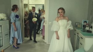 Утро невесты и жениха, свадебный день начинается