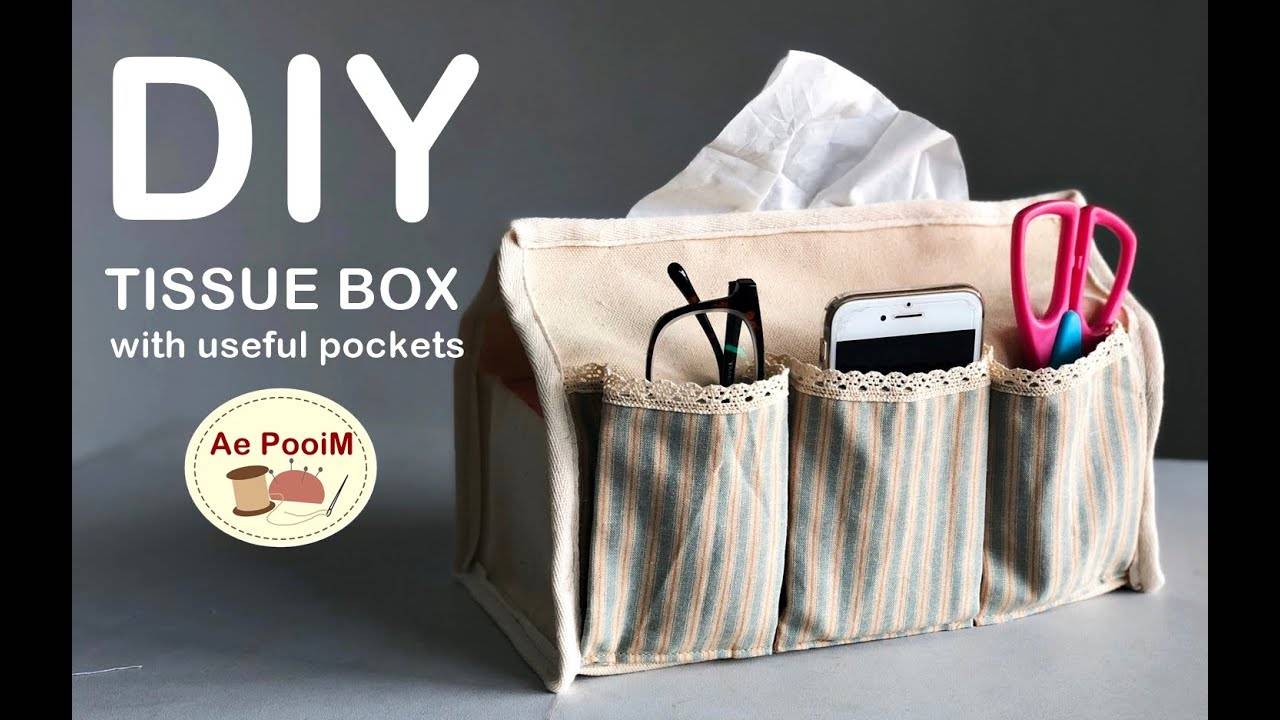 Очень удобная и многофункциональная коробочка(бокс) из ткани для салфеток с доп карманами. смотреть онлайн
