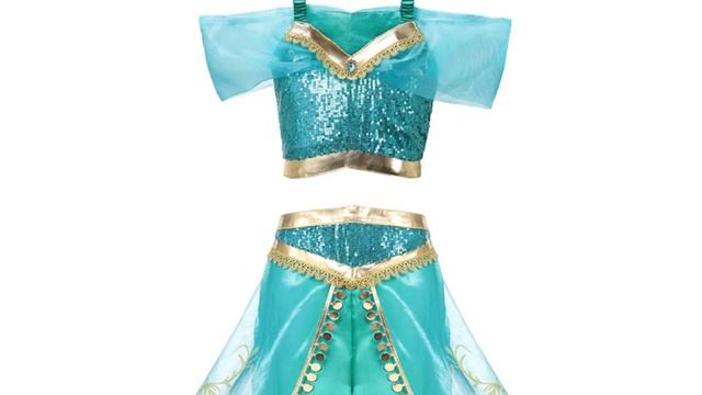 Disney Jasmine Dress for Kids  Unlocking the Magic: Disney Jasmine Dress Aladdin Princess Costume