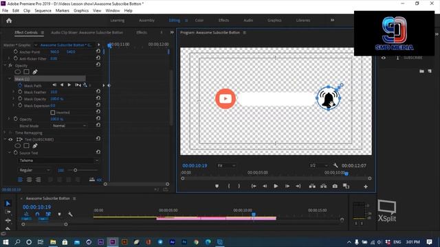 How To Make Animated Subscribe Button For YouTube Channel Adobe Premiere Pro Tutorial Ep05 смотреть онлайн