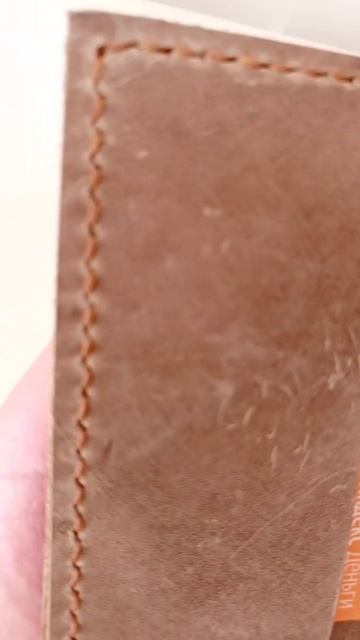 Картхолдер, кошелек ручной работы натуральной кожи смотреть онлайн