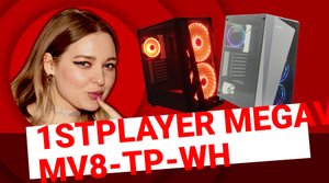 НИКС Компьютерный Супермаркет: видео про Корпус 1STPLAYER MEGAVIEW MV8-TP-WH без БП с окном