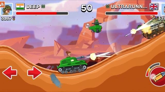 Hills Of Steel | Playing 1vs1 Mode In Hills Of Steel #hillsofsteel #hillsofsteel2