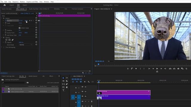 Master tracking in Premiere Pro fast