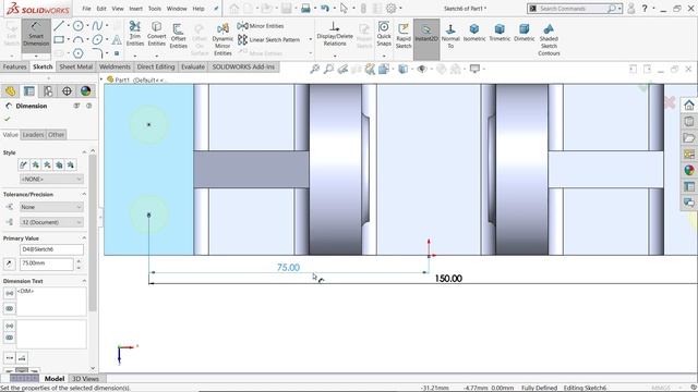 Solidworks parts and assembly Exercise 136