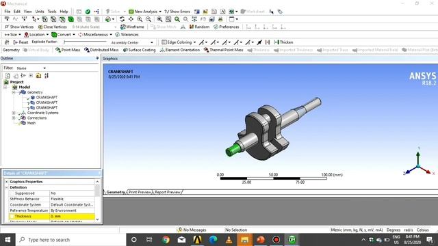 Fatigue Analysis | Single Crank | Basics of Ansys (ME) Tutorial 30