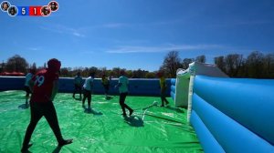 NEW WORLD RECORD SLIP ‘N’ SLIDE FOOTBALL MATCH ⚽️💦