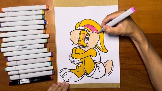 Раскраска Лола Банни / Lola Bunny / Раскраска для детей / Детская раскраска / Лола Банни / Луни Тюн