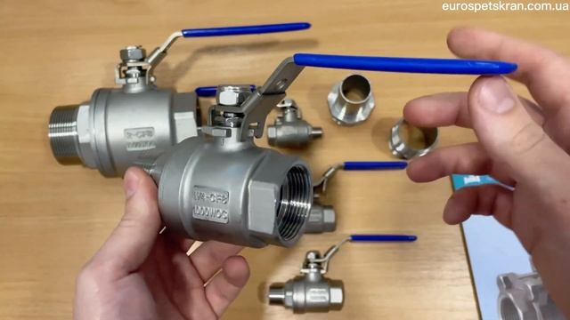 Кран кульовий нержавіючий внутрішня-зовнішня різьба #кран #нержавейка смотреть онлайн