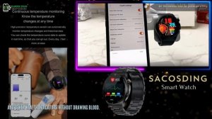 Best Smart Watch for Seniors: SACOSDING 2024 Noninvasive Blood Sugar Smart Watch #smartwatch #wow