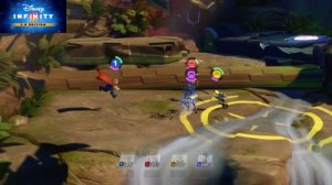 Disney Infinity 3.0-Marvel Battlegrounds - Thor and Black Suit Spider-Man Gameplay