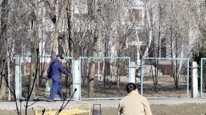 Оренбург.   1 апреля. Фрагмент ул.  Чкалова. Видео Виктор Поживин