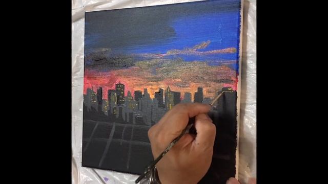 How to paint New Year Fireworks | Art #65 смотреть онлайн