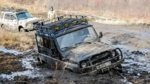 Адский гряземес на почти стоковых авто! УАЗ, ГАЗ-69, Delica и др. OffRoad. Adrenaline Trophy Ring