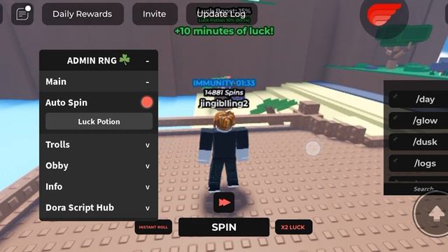 Admin rng script || PASTEBIN || NOKEY ||ROBLOXSCRIPT