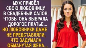 Муж привёл свою любовницу в свадебной салон, чтобы она выбрала дорогое платье... Но любовники даже..