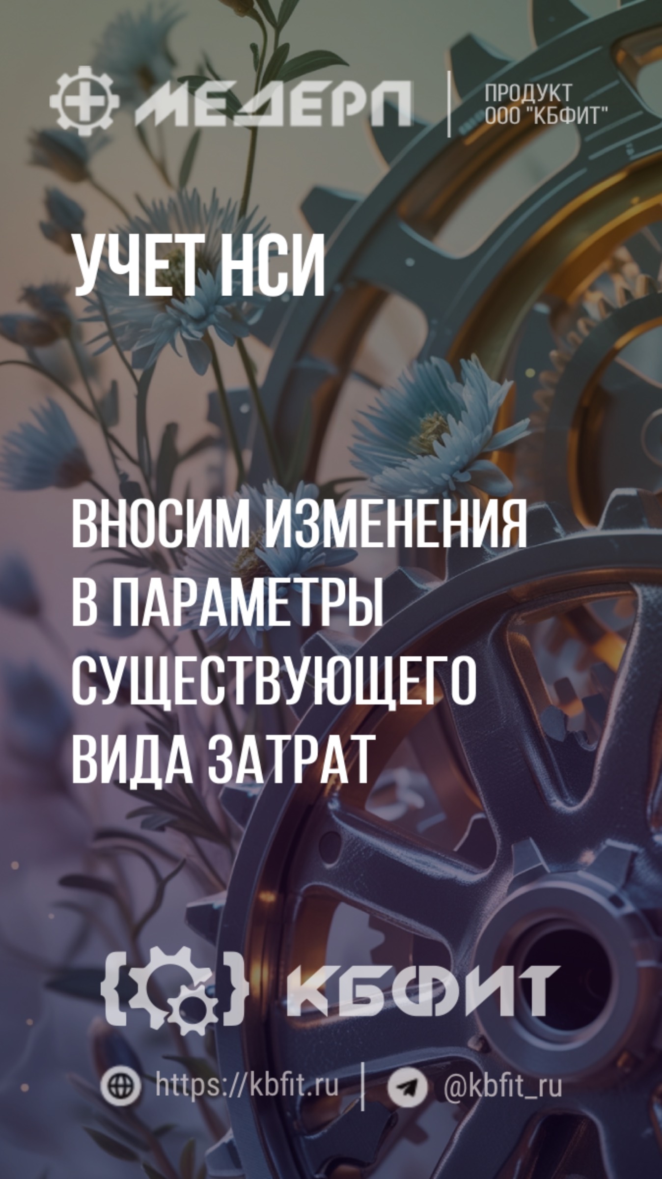 КБФИТ: МЕДЕРП. Учет НСИ: Вносим изменения в параметры существующего вида затрат