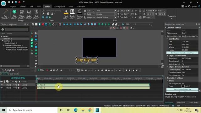VSDC Tutorial: Move Text From Text смотреть онлайн