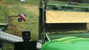 Работа триплекса KRONE EasyCut 870 CV c трактором DEUTZ-FAHR серии 6G