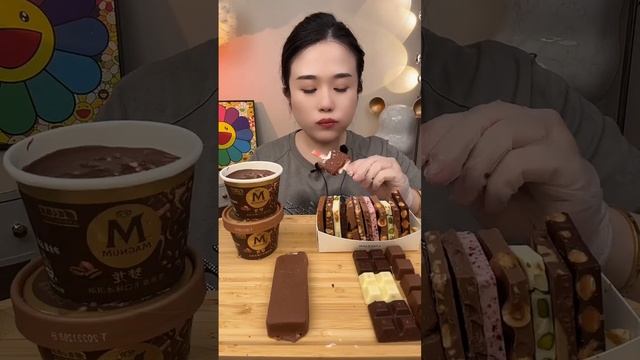 Asmr Mukbang Chocolate 🍫 Desserts and Ice cream |Mukbang | Asmreating| Chocolate desserts смотреть онлайн