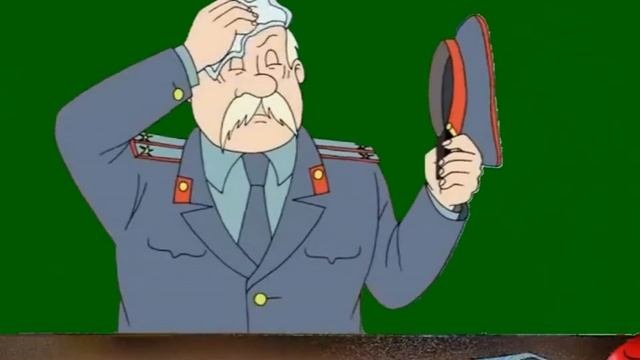 попугай Кеша футаж В полиции