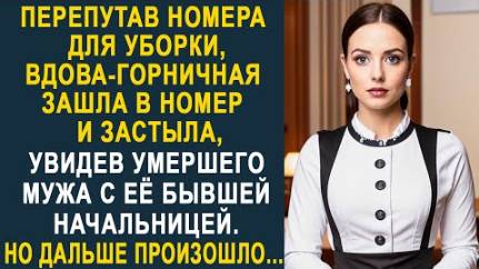 Перепутав номера для уборки, вдова-горничная зашла в номер и застыла, увидев умершего мужа с ее...