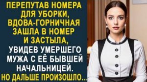 Перепутав номера для уборки, вдова-горничная зашла в номер и застыла, увидев умершего мужа с ее...