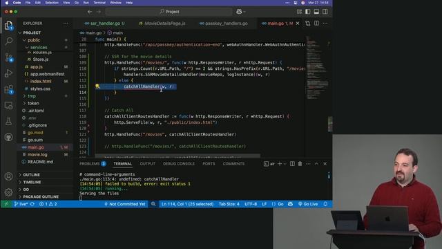 [Frontendmasters] Build a Fullstack App with Vanilla JS and Go. Day 3-2