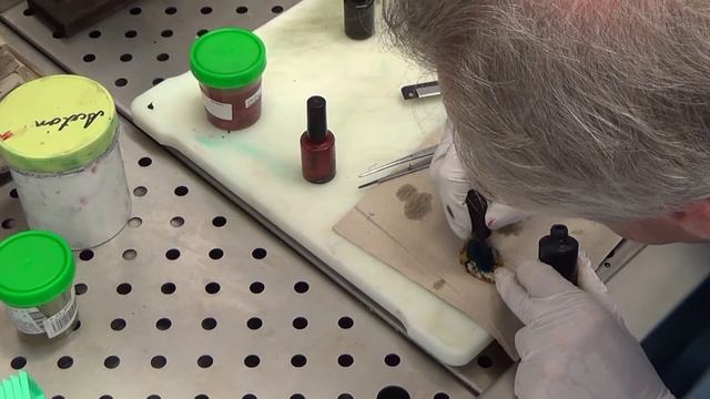 Workflow in a pathology lab from sample to diagnosis: