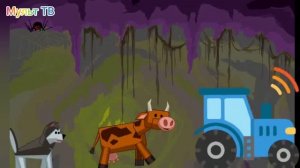 По Полям по полям Синий Трактор едет к нам! Детский ролик - мультик!