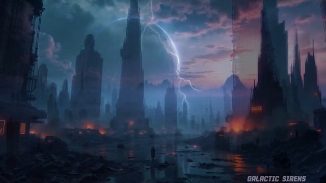 Astrobeat - Dark Synthwave Echoes _ 4K AI Sci-Fi Galactic Realm