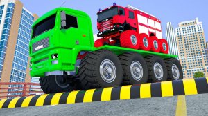 Машинки летают и прыгают! Развивающие мультики Машины помощники. Мультфильмы про машинки