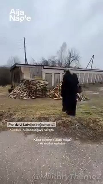 Латвия це Европа. Отапливают дома дровами, за водой на колодец, и раз в неделю ждут автолавку смотреть онлайн