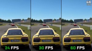 4K 24 fps vs. 30 fps vs. 60 fps | 2160p GAMING Comparison High Graphics