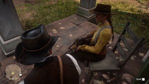 Arthur Morgan Staring at Sadie s Booty (Sadie is definitely the hottest NPC In The RDR2)