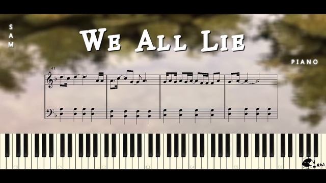 SKY캐슬OST - 하진 We All Lie Easy Piano Sheet (쉬운악보) │ PIANO │ 쌤써니(SAMsunny) смотреть онлайн