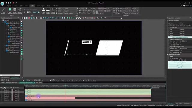 [VSDC] Pro/Free Tutorial, Lower Thirds, Text Animation, Miguel, Sure Thing, KPOP, BLACKPINK, 블랙핑크