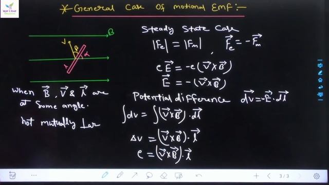 Class12 Chap 6 II ElectroMagnetic Induction 06 : Motional EMF-02 II JEE/NEET смотреть онлайн