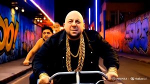 Мишка велосипедист