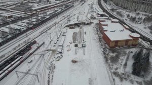 Подготовка к монтажу моста ВСМ в Алабушево и работы у депо Крюково для МЦД 3. 28.11.2022