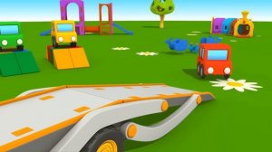 Учим машинки с Левой. Песенки и развивающие мультики для малышей Грузовичок Лева