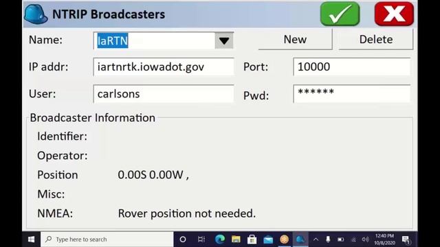 Carlson SurvPC Fundamentals 2/6 – Configuring Receiver on Real Time Networks