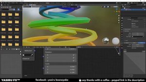 Blender Endless Colorful Abstract Spiral animation explained in Sinhala | YASIRU FX | BlenderSinhal