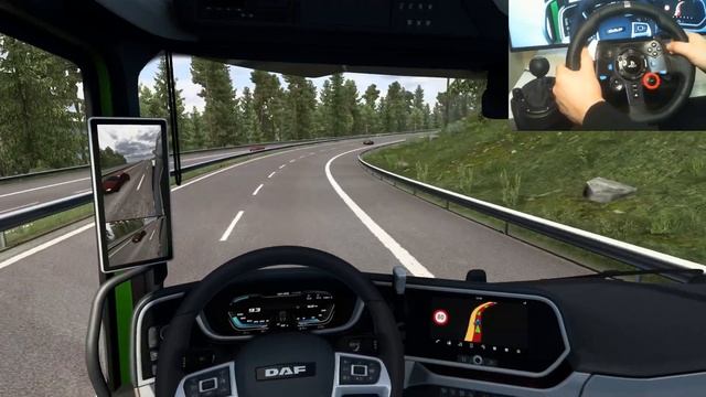 ETS 2 - 6x2 DAF XG+ Transporting Plant Substrate Part 1 | Logitech G29 Gameplay