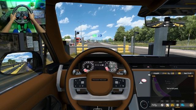 2023 Range Rover Sport SE - Euro Truck Simulator 2 | ETS2 1.49 | Logitech G29 Gameplay