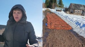 Обед из русской печи,посадила георгины.