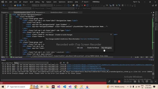 how to use radio button in MVC Core & Add new Column in existing table using migration(Hindi)