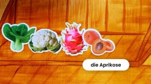 Фрукты и овощи на немецком